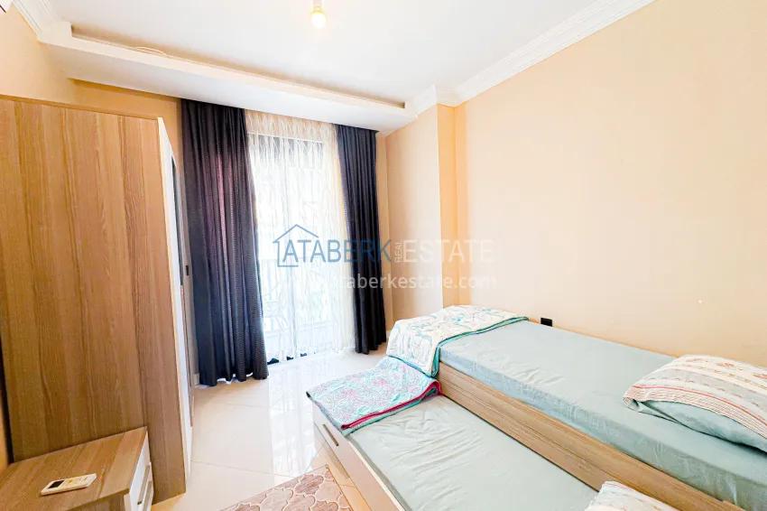 Purchase Furnished 2+1 apartment in Oba, Alanya — suitable for citizenship 6