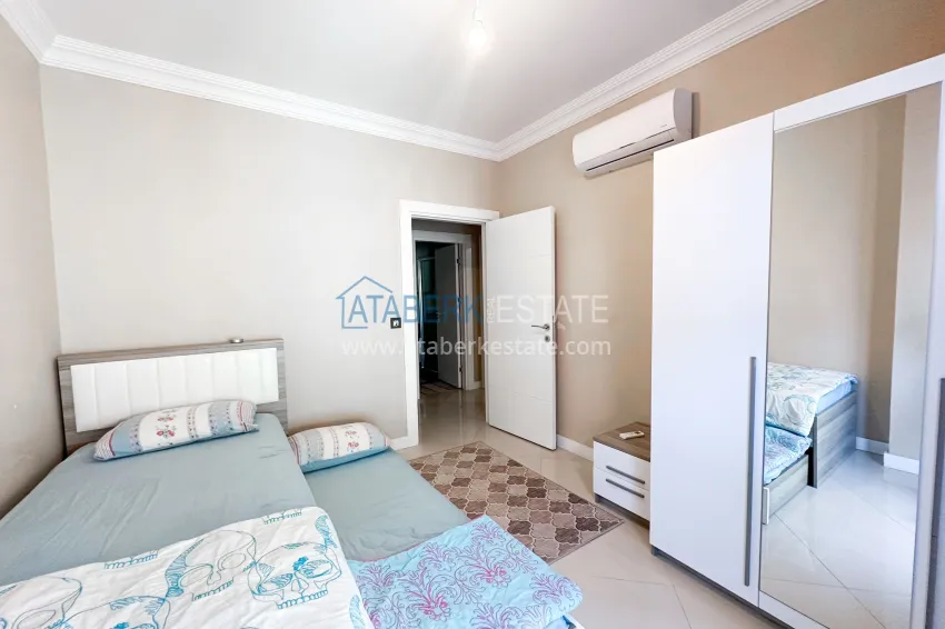 Purchase Furnished 2+1 apartment in Oba, Alanya — suitable for citizenship 7