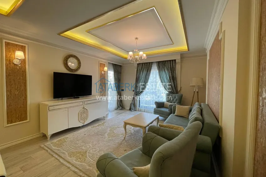 Purchase  Luxury real estate on the first line in Alanya: stylish apartment, VIP-level complex, Oba district 10 
