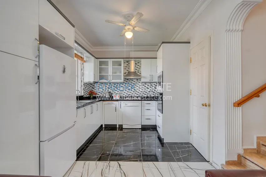 Purchase Triplex townhouse 3+1 in Alanya, Kestel district — cottage complex 300 meters from the sea 12