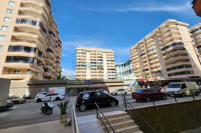 2+1 apartment in Alanya, Mahmutlar district — with furniture, glazed balconies near Yekta Mall 15 