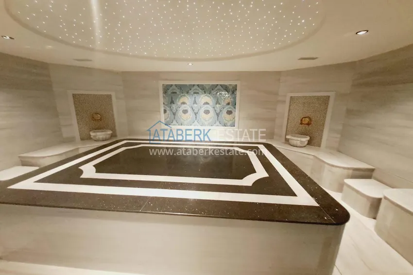 Suitable for short term rentals. 1+1 furnished apartment in a modern complex, Alanya center  19 