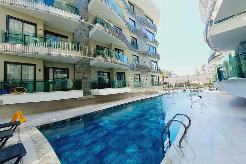 1+1 apartment in a new complex in the center of Alanya. Suitable for short term rentals 1 