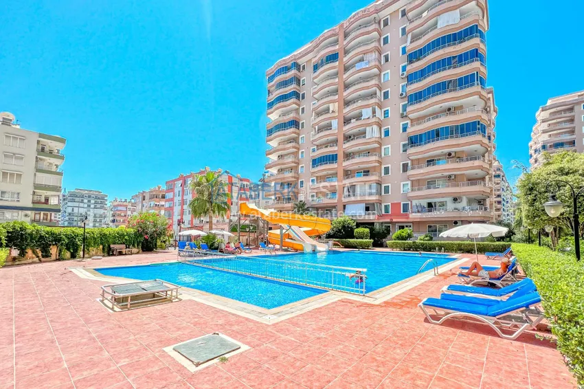 2+1 apartment in Alanya, Mahmutlar district — with furniture, glazed balconies near Yekta Mall 1 