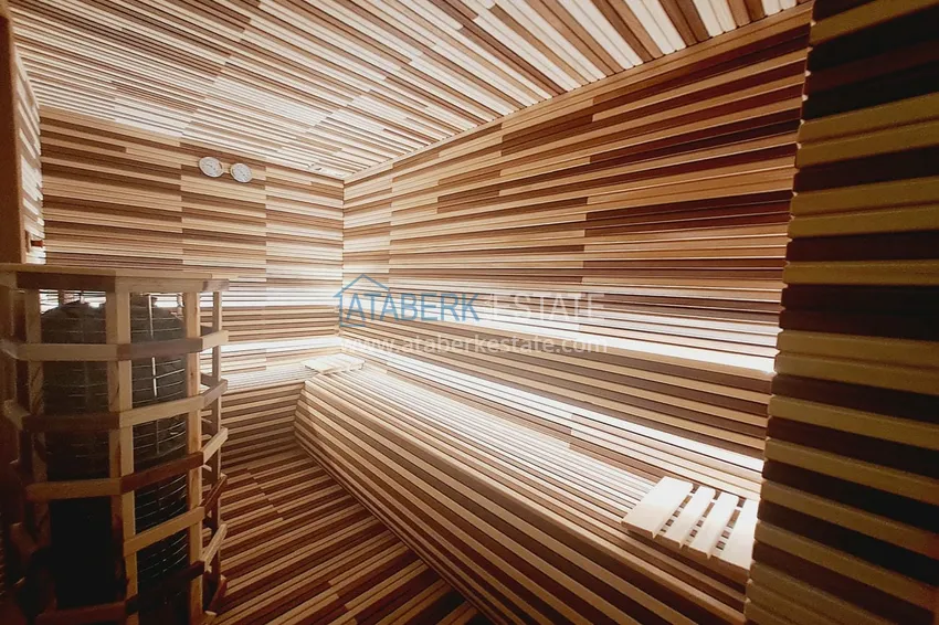 Suitable for short term rentals. 1+1 furnished apartment in a modern complex, Alanya center  21 