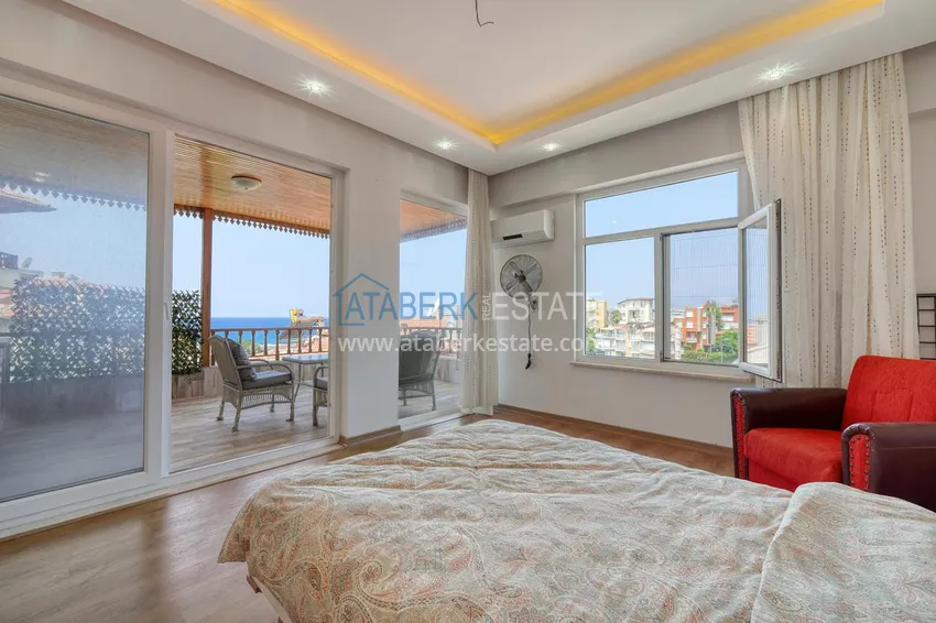 Purchase Triplex townhouse 3+1 in Alanya, Kestel district — cottage complex 300 meters from the sea 30