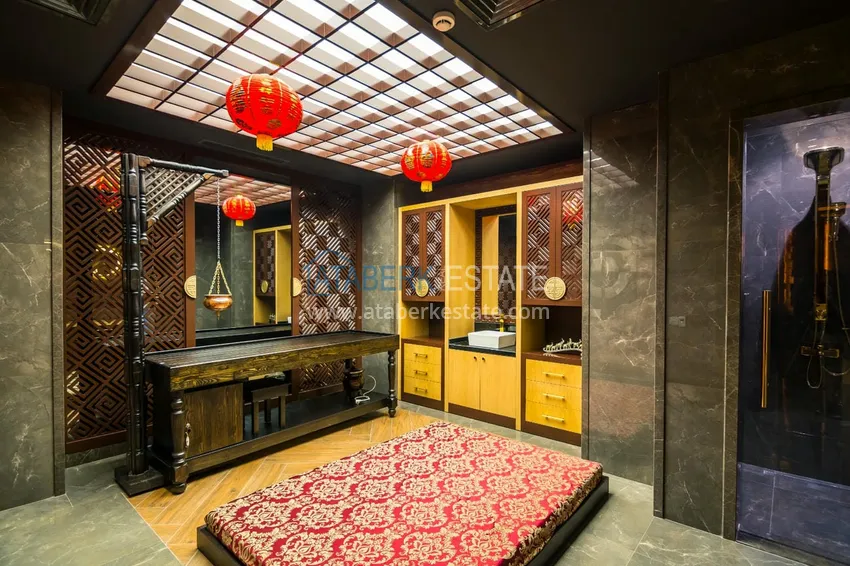 2+1 apartment with an elegant interior in a fashionable complex, Oba district — Alanya  36 