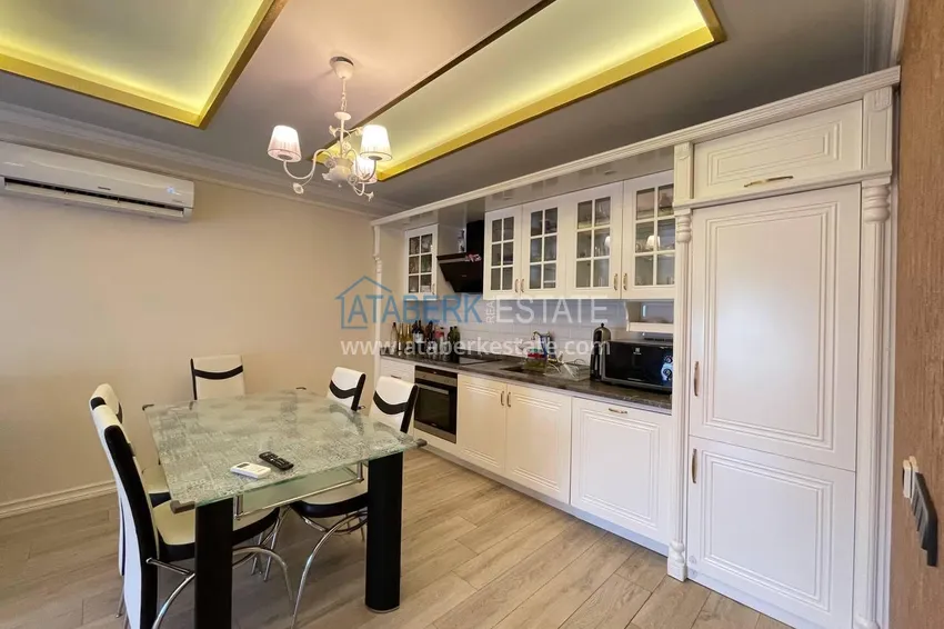 Purchase  Luxury real estate on the first line in Alanya: stylish apartment, VIP-level complex, Oba district 4 