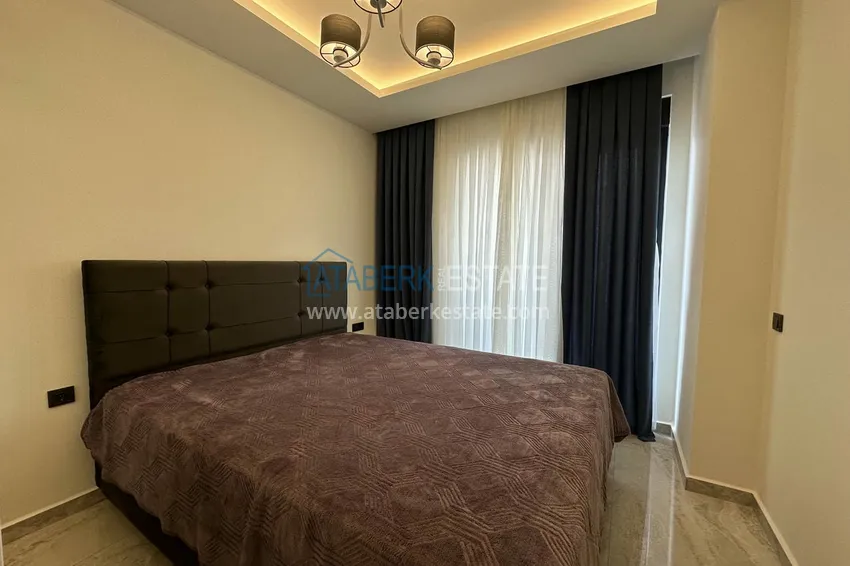 Purchase  Suitable for short term rentals. 1+1 furnished apartment in a modern complex, Alanya center  4 
