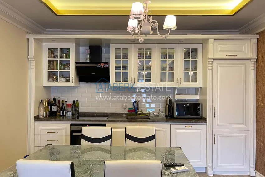 Purchase  Luxury real estate on the first line in Alanya: stylish apartment, VIP-level complex, Oba district 5 