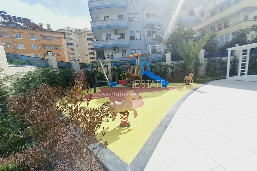 Suitable for short term rentals. 1+1 furnished apartment in a modern complex, Alanya center  6 