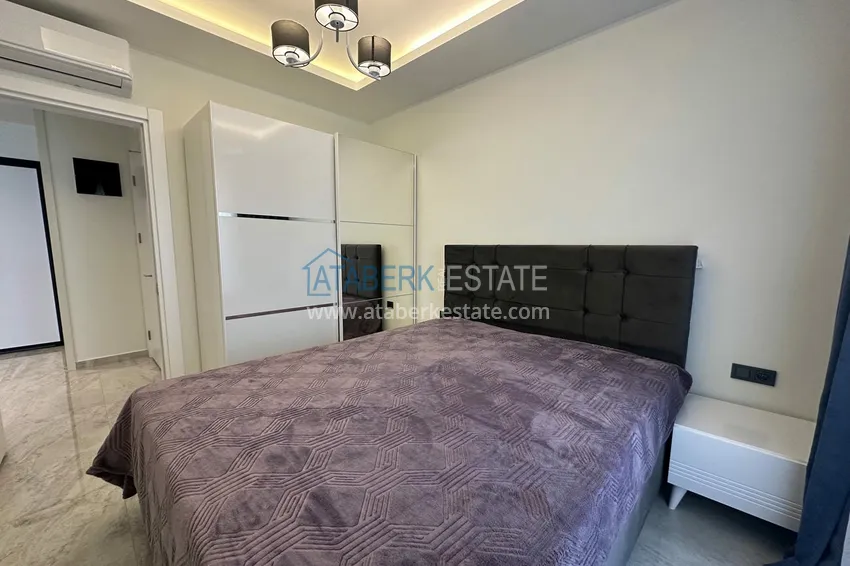 Purchase  Suitable for short term rentals. 1+1 furnished apartment in a modern complex, Alanya center  5 