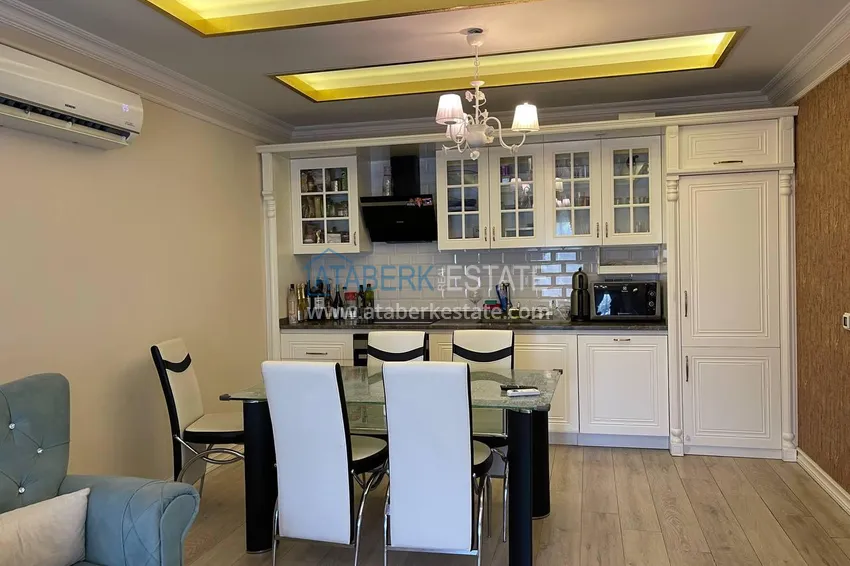 Purchase  Luxury real estate on the first line in Alanya: stylish apartment, VIP-level complex, Oba district 6 