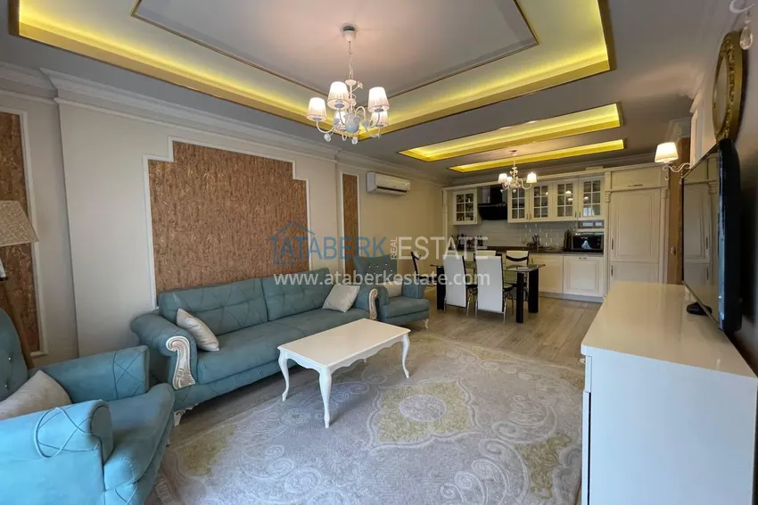 Purchase  Luxury real estate on the first line in Alanya: stylish apartment, VIP-level complex, Oba district 7 