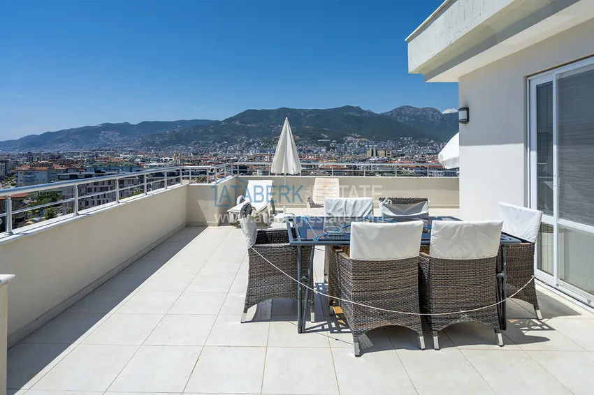 Purchase Real estate for a residence permit in Alanya. Turnkey duplex penthouse with panoramic views, Tosmur district 16