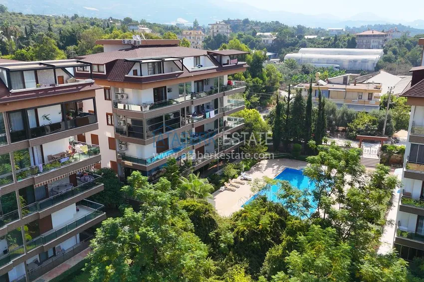 Duplex apartment with access to the garden from the owner in Alanya, Kestel district  1 