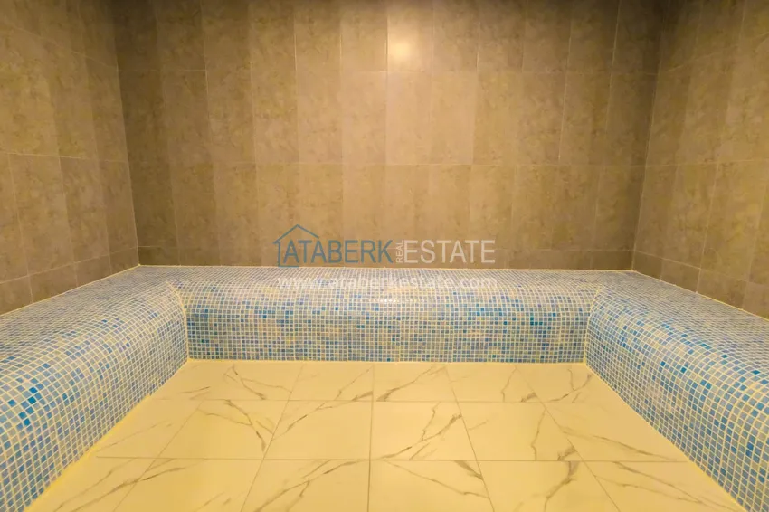 3+1 garden duplex in Alanya, Oba district — a modern complex with infrastructure 21