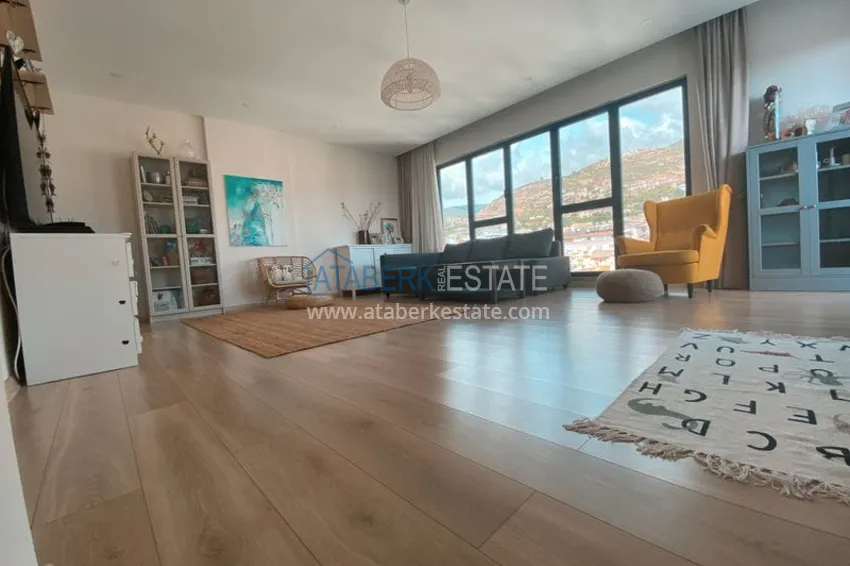 Purchase  Linear 3+1 apartment in the center of Alanya — turnkey, suitable for a residence permit, separate kitchen, sea and mountain views 4 