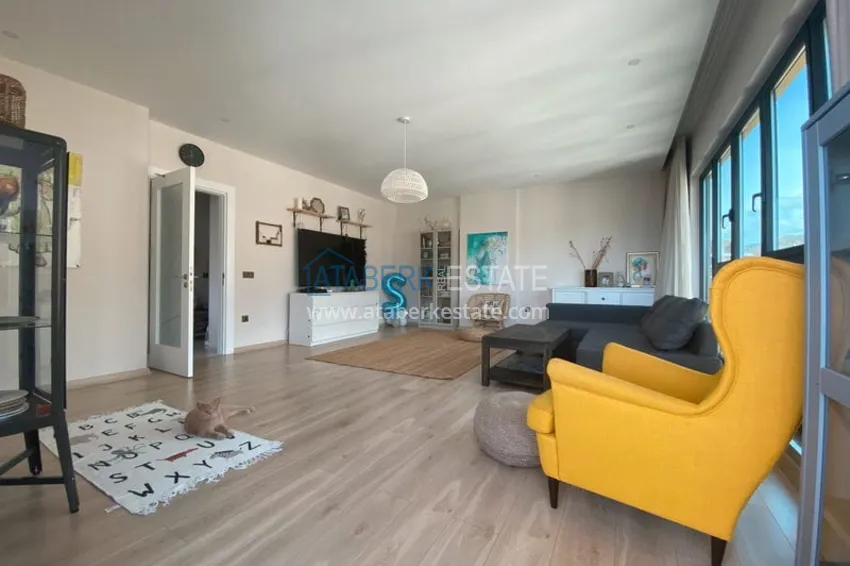 Purchase  Linear 3+1 apartment in the center of Alanya — turnkey, suitable for a residence permit, separate kitchen, sea and mountain views 5 