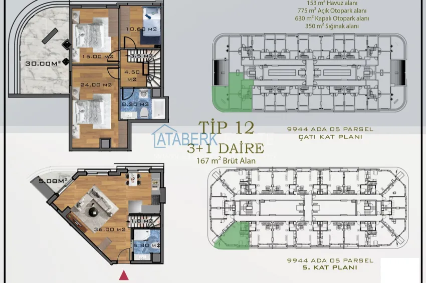 Buy cheap Real estate from a developer in Antalya — finely finished duplexes in Konyaalti 1 