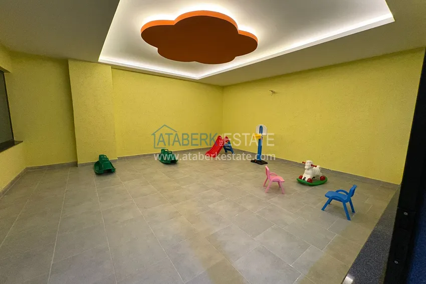 New 1+1 apartment in Mahmutlar, Alanya — new building with mountain views 14 