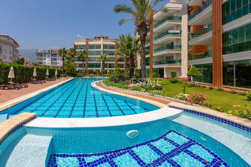 Two-bedroom apartment in Oba district, Alanya in a comfortable family complex  5 