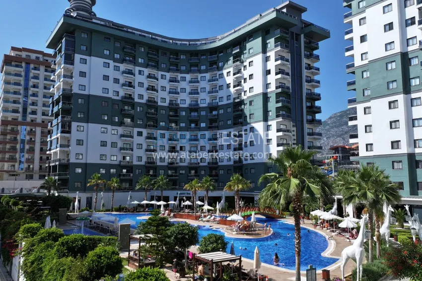 Furnished 1+1 apartment in Mahmutlar, Alanya — sea view, complex with hotel infrastructure 1 