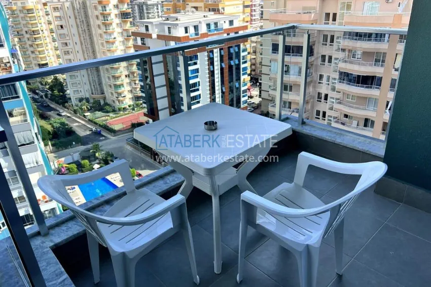 Purchase Furnished 1+1 apartment in Mahmutlar, Alanya — sea view, complex with hotel infrastructure 11 