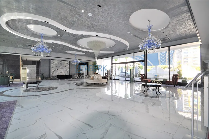 Furnished 1+1 apartment in Mahmutlar, Alanya — sea view, complex with hotel infrastructure 14 