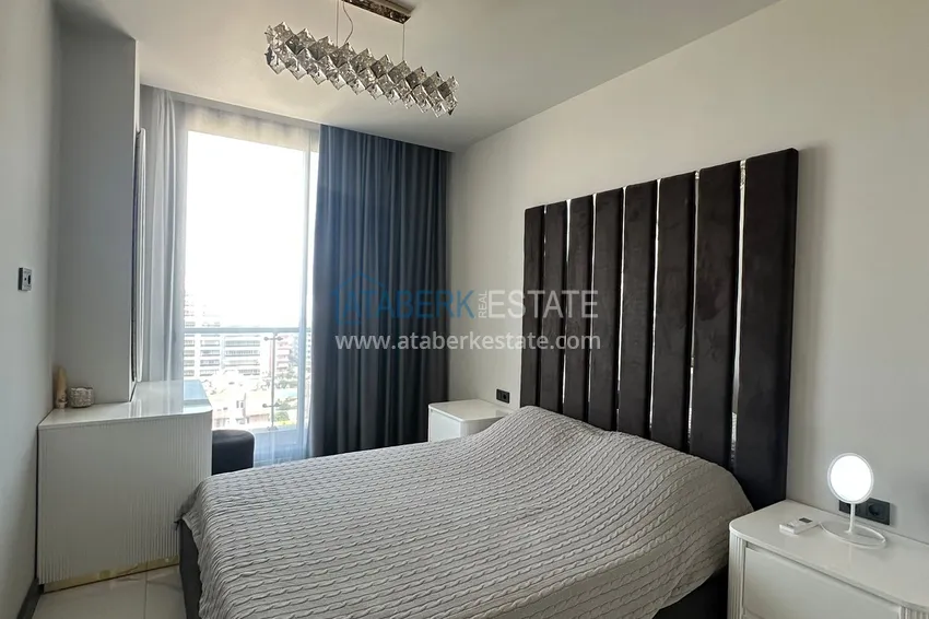Purchase  2+1 apartment with panoramic view and partially furnished — Alanya, Mahmutlar 16 