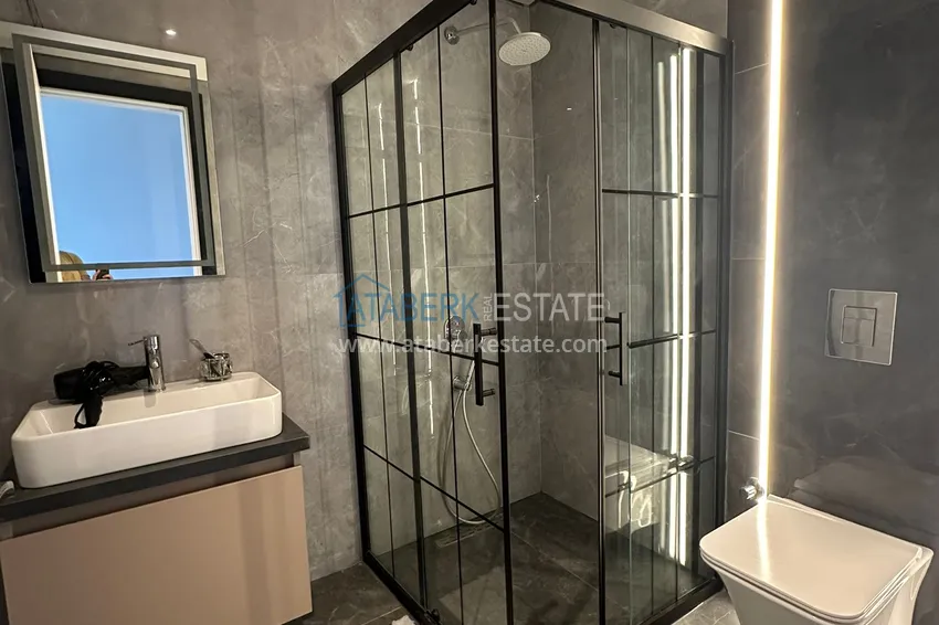 Purchase  2+1 apartment with panoramic view and partially furnished — Alanya, Mahmutlar 19 