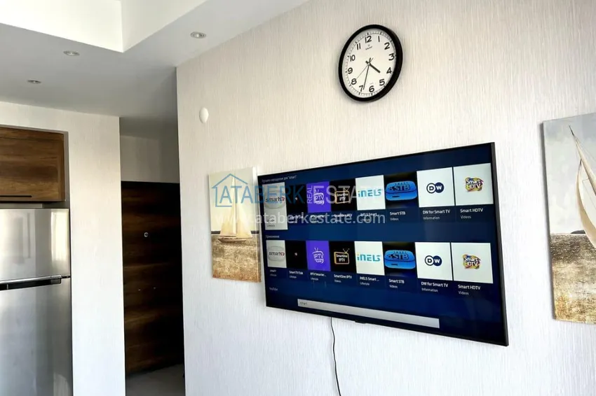 Purchase Furnished 1+1 apartment in Mahmutlar, Alanya — sea view, complex with hotel infrastructure 3 