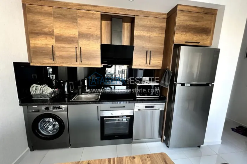 Purchase Furnished 1+1 apartment in Mahmutlar, Alanya — sea view, complex with hotel infrastructure 4 