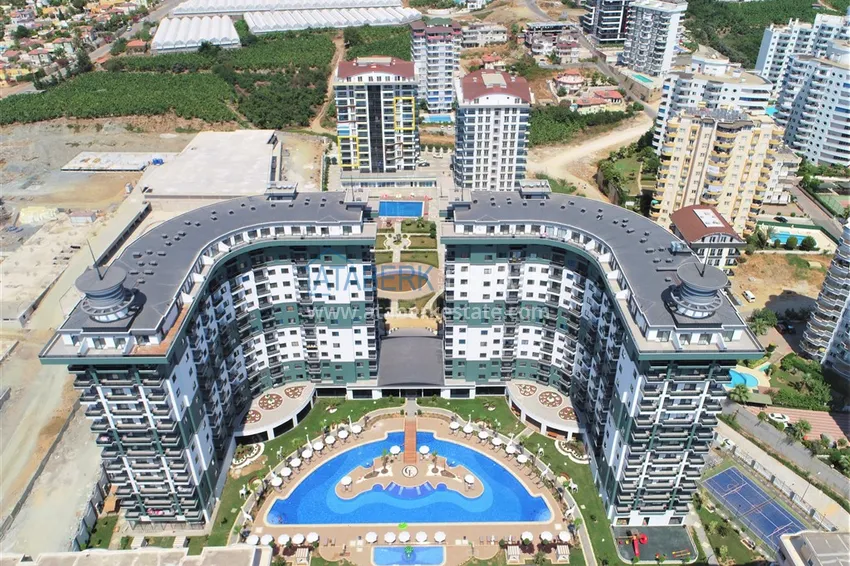Furnished 1+1 apartment in Mahmutlar, Alanya — sea view, complex with hotel infrastructure 5 