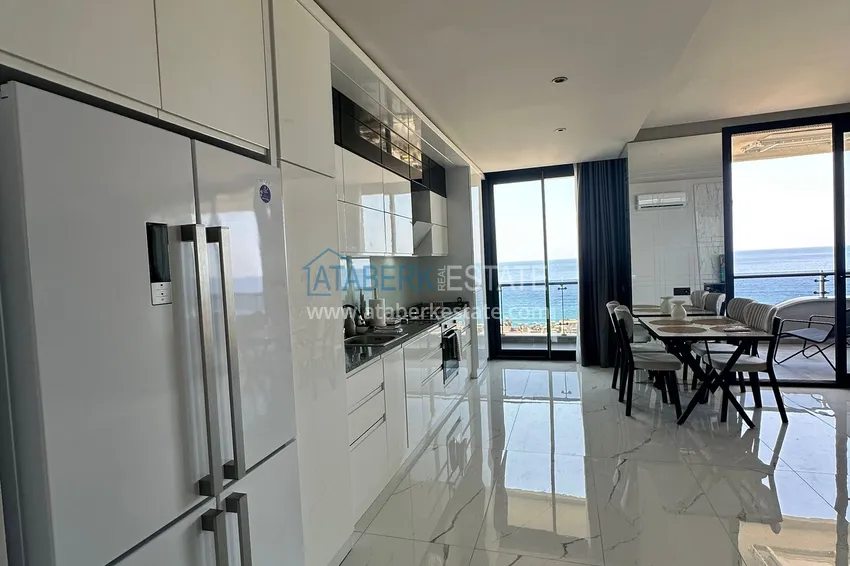 Purchase  2+1 apartment with panoramic view and partially furnished — Alanya, Mahmutlar 11 