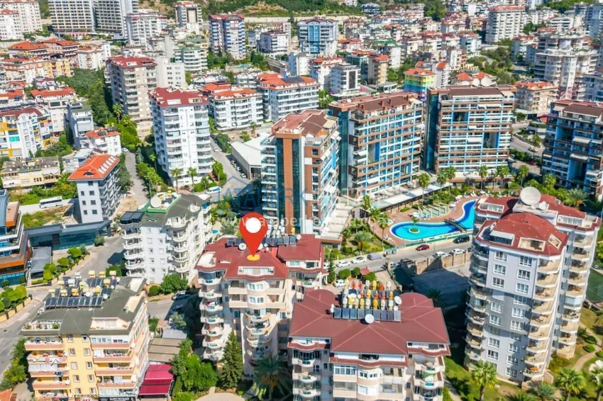Real estate for a residence permit! Duplex in Alanya - Cikcilli district, furnished and with sea view 2 