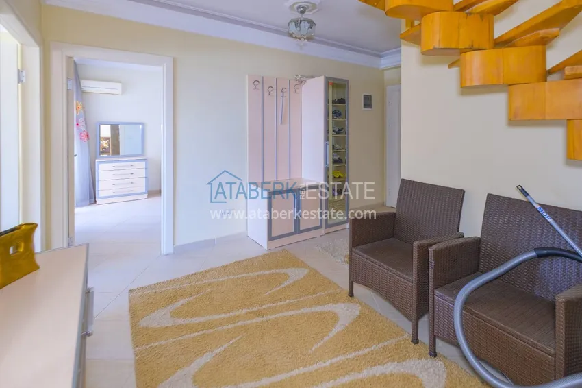 Purchase Real estate for a residence permit! Duplex in Alanya - Cikcilli district, furnished and with sea view 2 