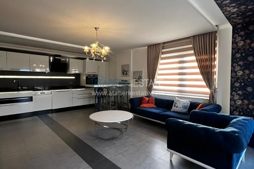 Purchase  Furnished 2+1 apartment in Alanya, Oba district is a comfortable option, suitable for a residence permit  1 
