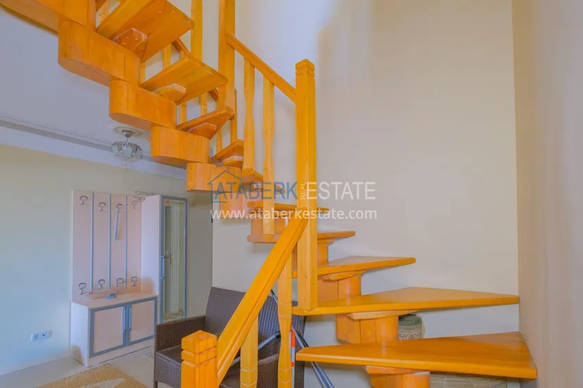 Purchase Real estate for a residence permit! Duplex in Alanya - Cikcilli district, furnished and with sea view 3 