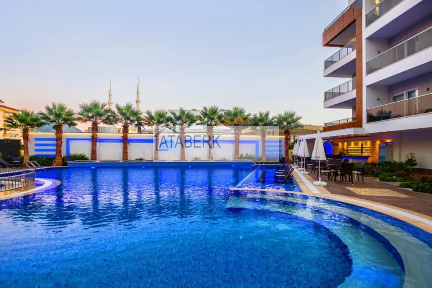 Furnished 2+1 apartment in Alanya, Oba district is a comfortable option, suitable for a residence permit  8 