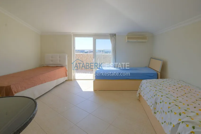 Purchase Real estate for a residence permit! Duplex in Alanya - Cikcilli district, furnished and with sea view 9 