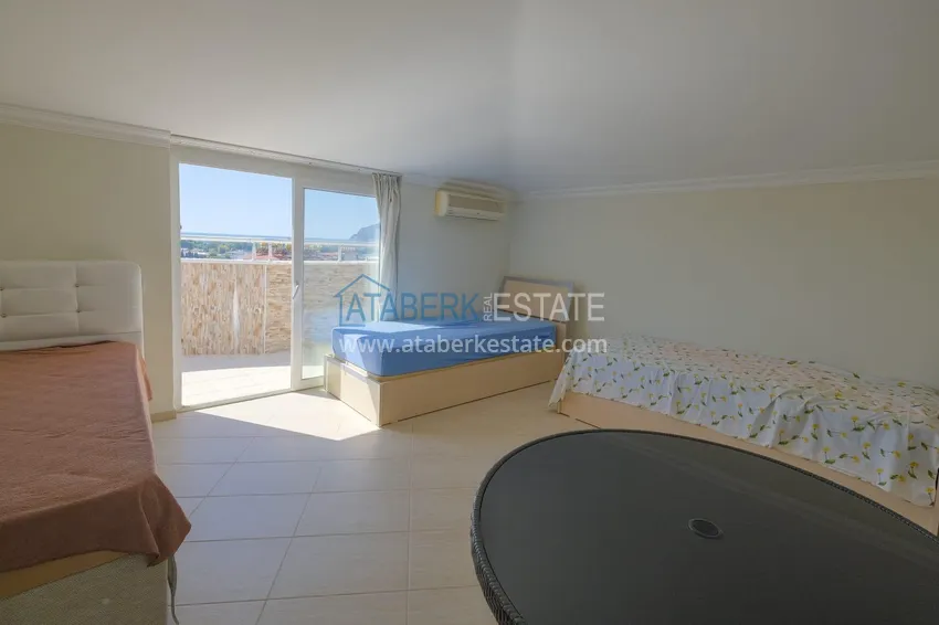 Purchase Real estate for a residence permit! Duplex in Alanya - Cikcilli district, furnished and with sea view 10 