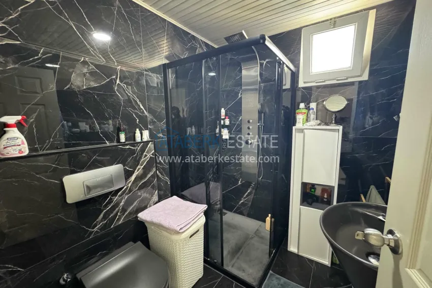 Purchase Luxury 3+1 apartment on the first line in Tosmur, Alanya — linear layout, furniture, sea view 19 