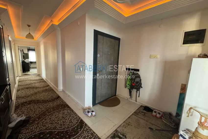 Purchase Luxury 3+1 apartment on the first line in Tosmur, Alanya — linear layout, furniture, sea view 1 