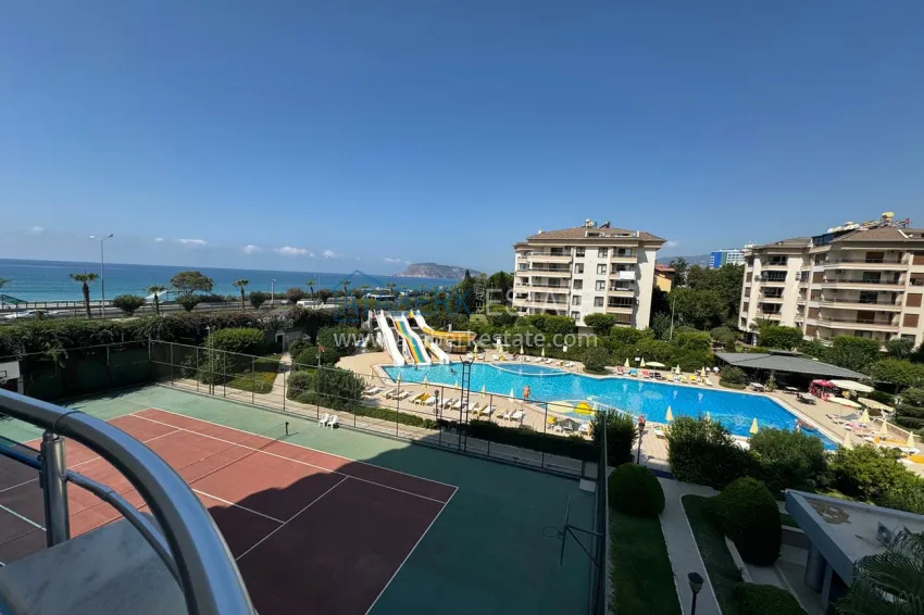 Purchase Luxury 3+1 apartment on the first line in Tosmur, Alanya — linear layout, furniture, sea view 29 