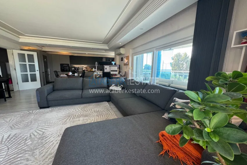 Purchase Luxury 3+1 apartment on the first line in Tosmur, Alanya — linear layout, furniture, sea view 6 