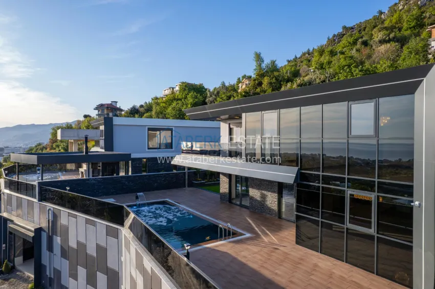 Luxury villa in Kestel, Alanya — modern design, panoramic views and full comfort 14 