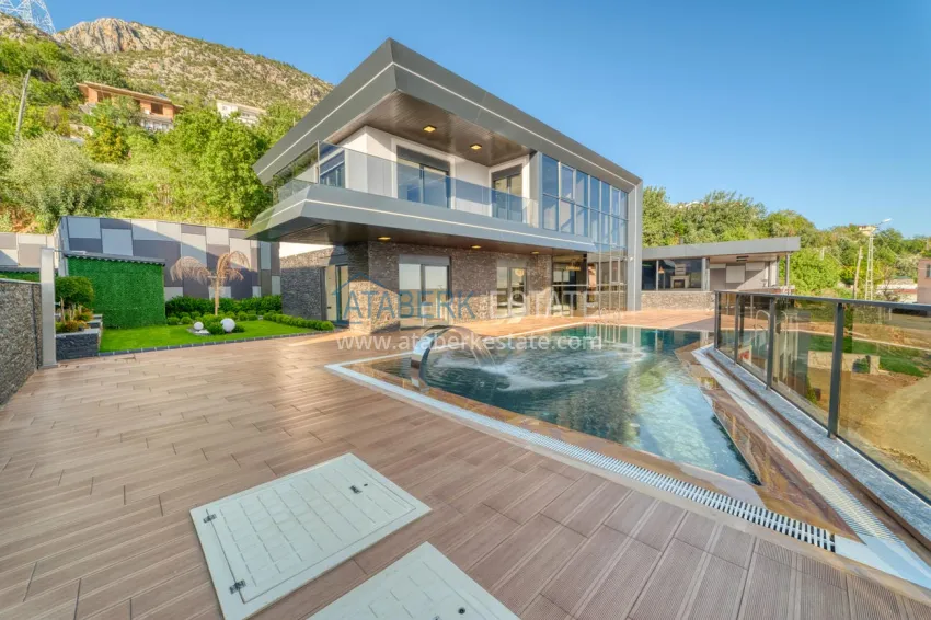 Luxury villa in Kestel, Alanya — modern design, panoramic views and full comfort 17 
