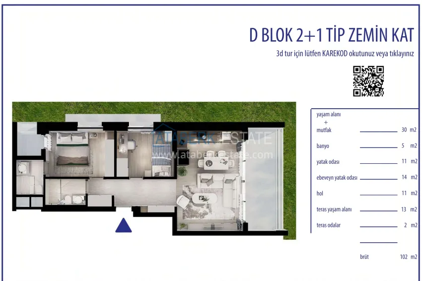 Buy cheap Real estate from a developer in Antalya — residential complex under construction in Konyaalti 3 