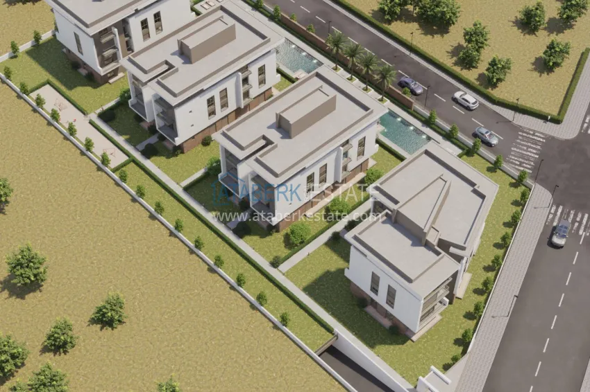 Real estate from a developer in Antalya — residential complex under construction in Konyaalti 2 